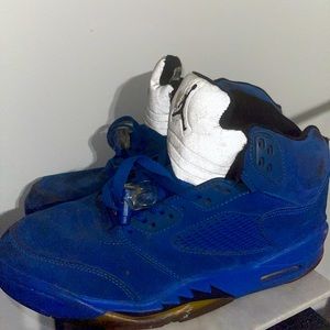 Jordan’s Size 11 All Blue Suede Sneakers